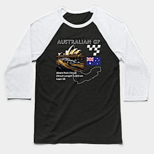 Australian Grand Prix, Formula 1, Albert Park, Melbourne, F1 Baseball T-Shirt